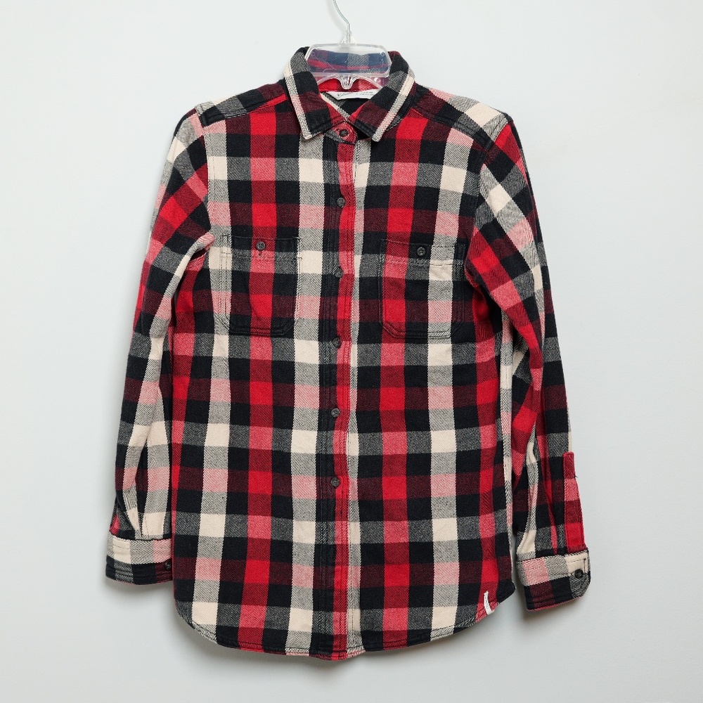 Womens woolrich cotton flannel shirt size small